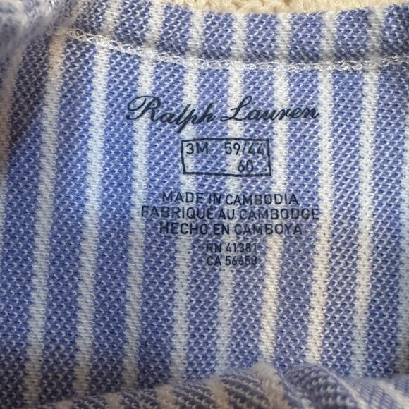 Ralph Lauren Baby Girl Knit Stripe Romper sz 3M - Picture 3 of 6